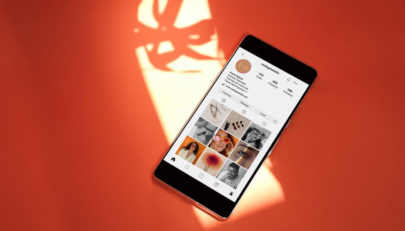 example of social templates on instagram feed